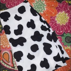 Cow Print Skirt